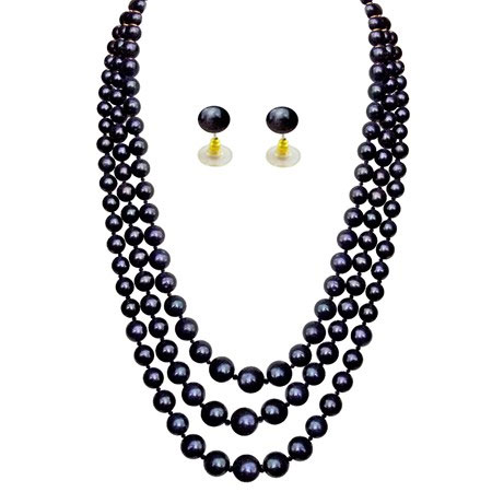 Paparazzi ♥ Party Pearls - Black ♥ Necklace – LisaAbercrombie
